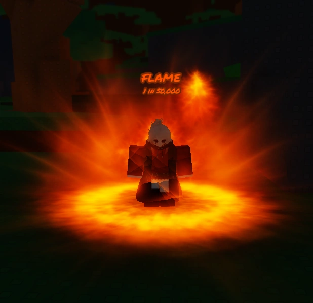 Flame aura variant on player
